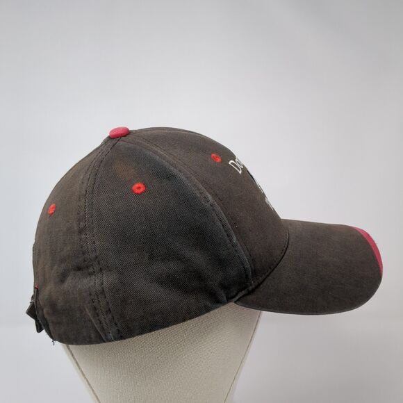 Double K Testing Strapback Hat Black One Size Adjustable Embroidered 6 Panel - Picture 4 of 7